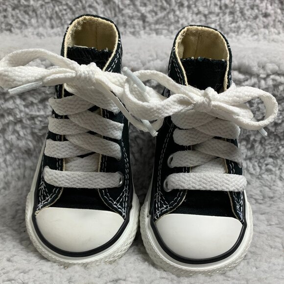Converse Chuck Taylor All Star High Top Infant Sneakers Sz2 - Picture 7 of 14